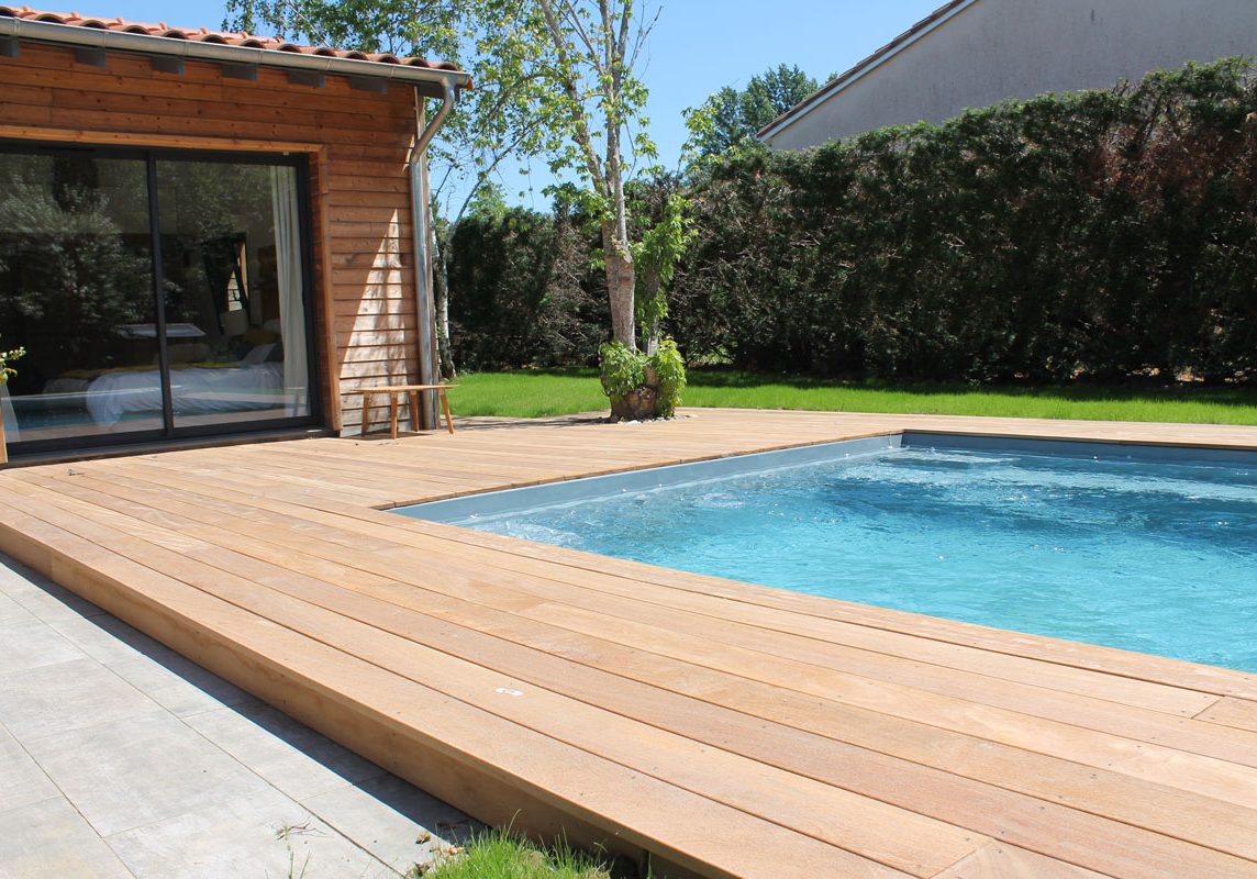 Terrasse en bois exotique